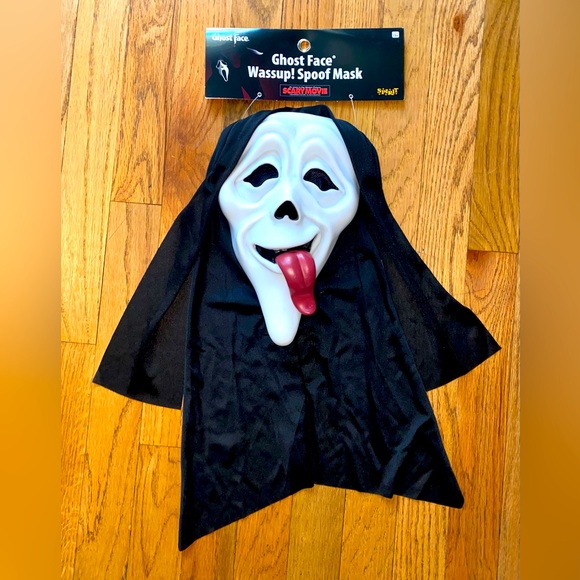 Spirit Other - Scary Movie Wassup Ghost Face Stoned Tongue Mask Scream Costume Horror